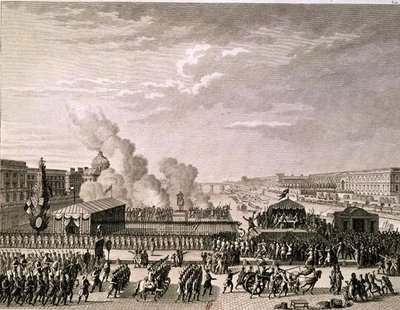 1792年7月22日、ピエールガブリエルベルソー（1737-1831）によって刻まれた、祖国への危険の宣言 作： Jean Louis Prieur