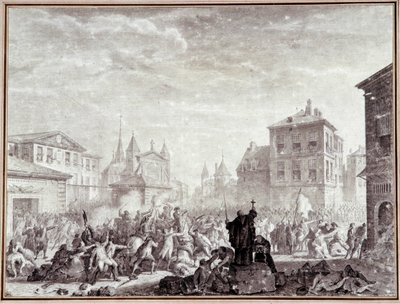 フランス革命：「モントーバンの愛国者たちの虐殺 作： Jean Louis the Younger Prieur