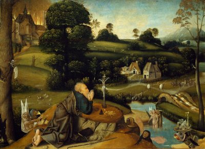 ヤン・マンディン作「聖アンソニーの誘惑」（1500～1560年頃 作： Jean Mandyn
