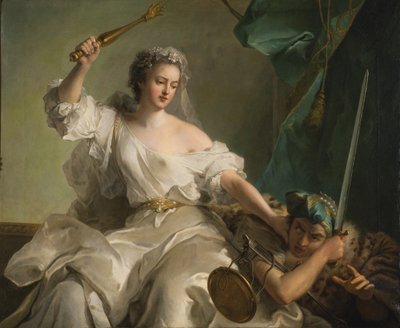 不正と闘う正義の寓意 作： Jean Marc Nattier