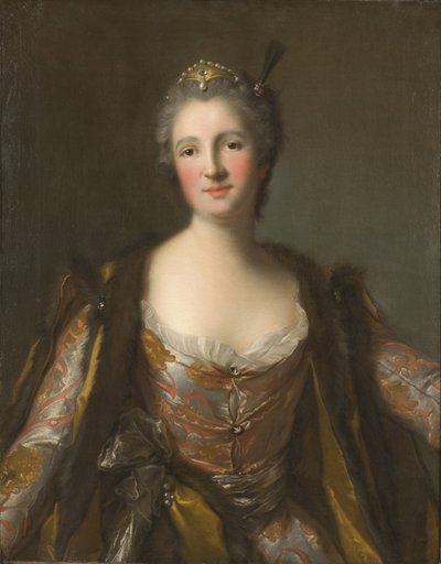 Elisabeth Catherine de Besenval, marquise de Broglie, en sultane - Marquise de Broglie (1718-1777), nee Freiin von Besenval von Brunstatt, as Sultana, by Nattier, Jean-Marc (1685-1766).油彩・キャンバス1742 Dimension : 81x63 cm.ストックホルム国立博物館 作： Jean Marc Nattier