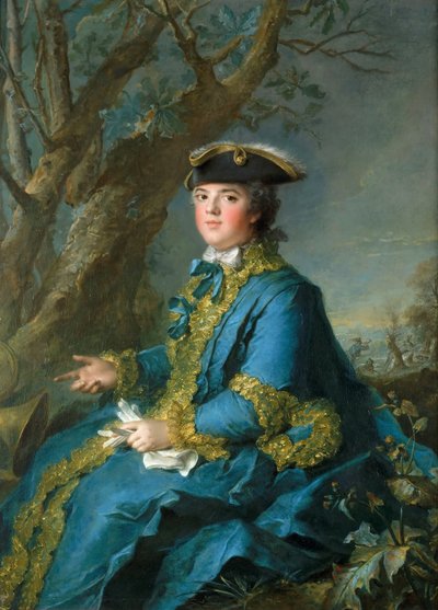 フランスのルイーズエリザベス1727-1759、パルマ公爵夫人 作： Jean Marc Nattier