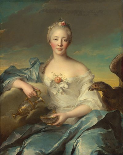 マダム・ル・フェーヴル・ド・コーマルタン、ヘーベ、1753年。 作： Jean Marc Nattier