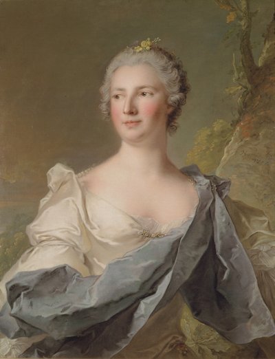 バーバラベルジオソデステの肖像（b.1680）フェラーラの王女、1747 作： Jean Marc Nattier