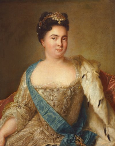 皇后キャサリンIの肖像 作： Jean Marc Nattier
