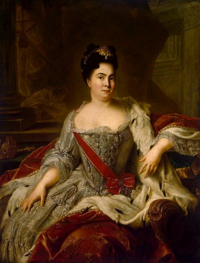 皇后キャサリン 1 世の肖像、1684 年～1727 年、1717 年。 作： Jean Marc Nattier