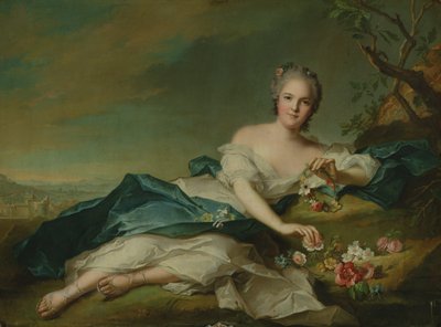 フローラのヘンリエッタの肖像、1742 作： Jean Marc Nattier