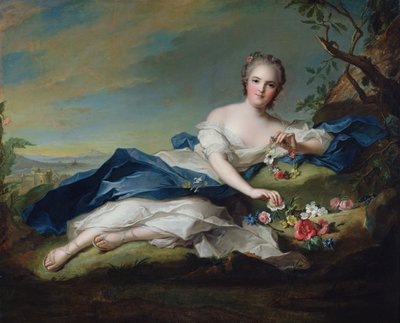 フランスのアンリエットの肖像、1742年頃 作： Jean Marc Nattier