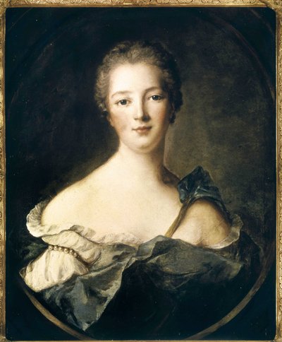 ポンパドゥール侯爵夫人ジャンヌ・アントワネット・ポワソンの肖像（通称：ポンパドゥール夫人 作： Jean Marc Nattier