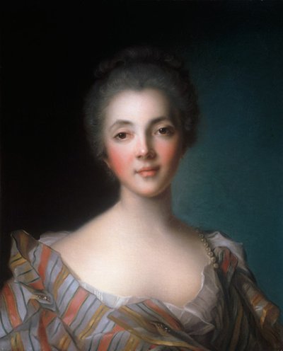ルイーズ・マリー・マドレーヌ・ド・フォンテーヌ＝デュパン（1706-1799）の肖像。 作： ジャン・マルク・ナティエ
