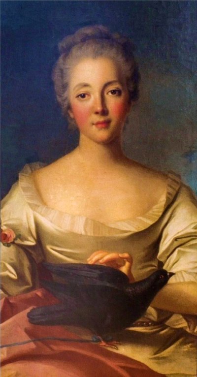 ルイーズ・デュパン夫人（1706-1799）の肖像。 作： ジャン・マルク・ナティエ