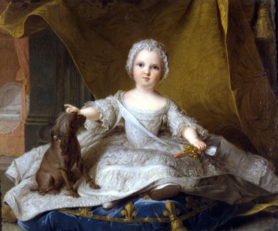 マダム・マリア・ゼフィリナの肖像 - ジャン・マルク（Jean-Marc）・ナティエ（1685 - 1766）の絵画。1751年 - フィレンツェ、ウフィッツィ美術館 作： Jean Marc Nattier