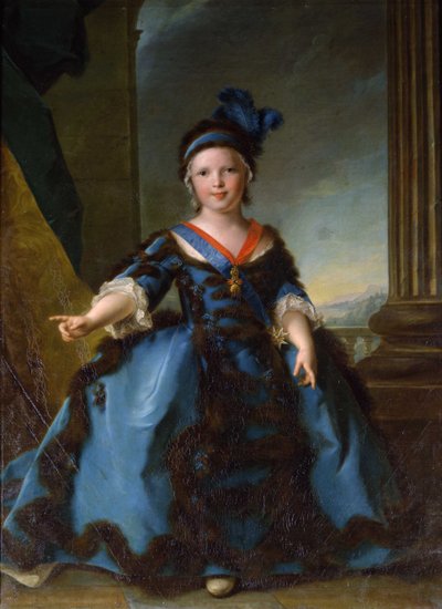 ブルゴーニュ公ルイジョセフザビエル王子の肖像1751〜1761年 作： Jean Marc Nattier