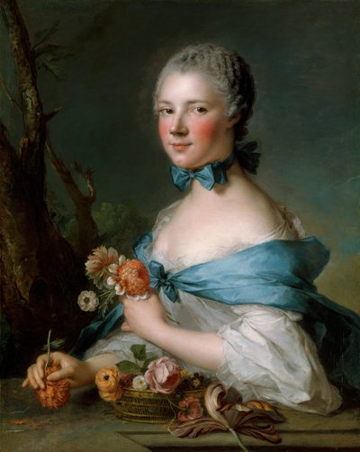 女性の肖像、1753年。 作： Jean Marc Nattier