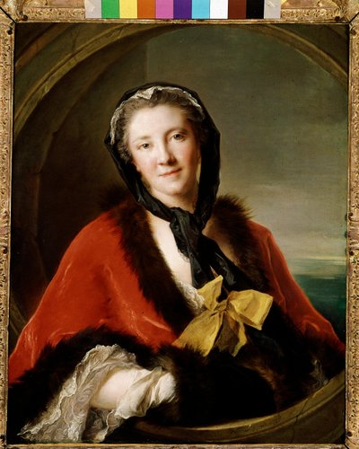 パリのスウェーデン大使の妻、ティチーノ伯爵夫人の肖像（イオール・キャンバス 作： Jean Marc Nattier