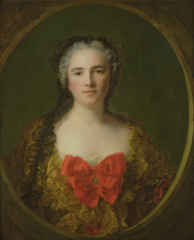 ルイーズエリザベスドゥラシャストレスと推定される肖像画、ドリューブレーズ侯爵、1749年 作： Jean Marc Nattier