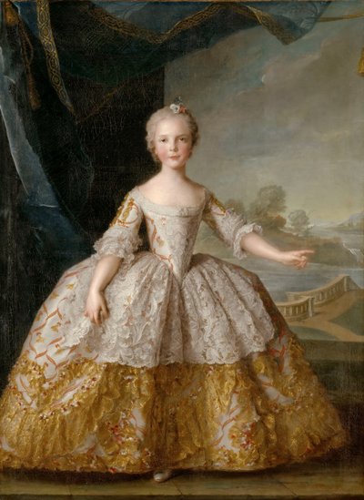 子供の頃のパルマ1741-1763のイザベラ王女 作： Jean Marc Nattier