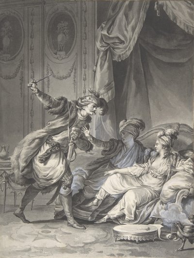 彼らがそこにいたとき、叔父が到着します。 1778年。 作： Jean Michel Moreau