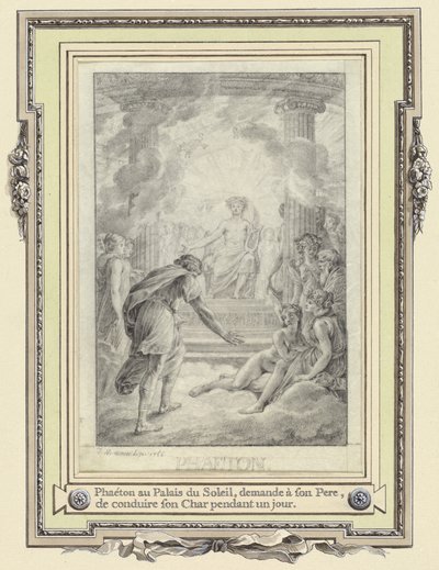 太陽の宮殿のフェートン... 作： Jean Michel Moreau