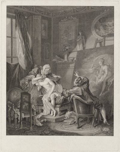 正直なモデル 作： Jean Michel Moreau and Jean Baptiste Blaise Simonet after Pierre Antoine Baudouin
