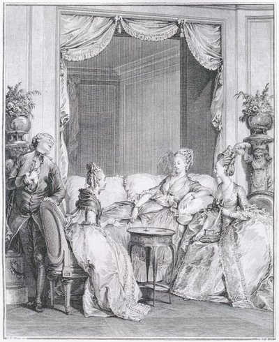 ISヘルマン（1743-1809）によって刻まれた恐れはない、私の親友 作： Jean Michel the Younger Moreau