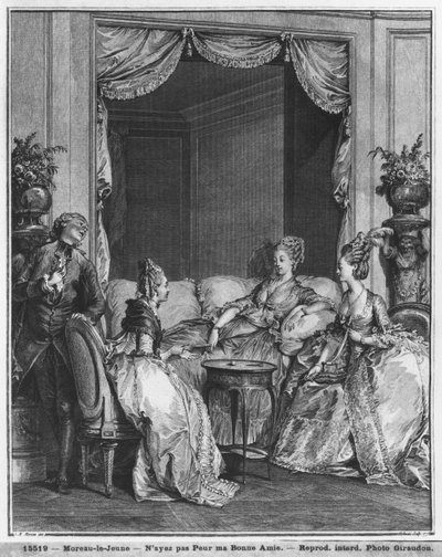 イシドルスタニスラスヘルマン（1749-1809）1776が刻まれた私の良き友人を恐れないで 作： Jean Michel the Younger Moreau