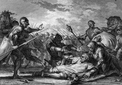 Robert Courteheuse ("Courtecuisse") (1027-1087)が父であるノルマンディー公William the Conquerant (1027-1087)に対して起こした暴動 作： Jean Michel the Younger Moreau