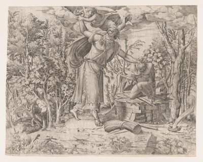 イサクを犠牲にするアブラハム、1535-55。 作： Jean Mignon