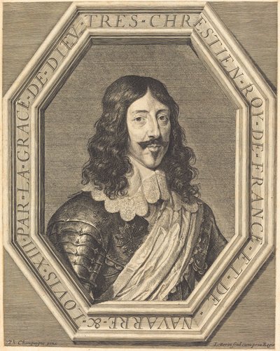 ルイ13世 作： Jean Morin after Philippe de Champaigne