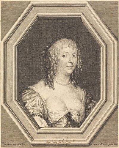 カナーヴォン伯爵夫人 アン・ソフィー・ハーバート 作： Jean Morin after Sir Anthony van Dyck