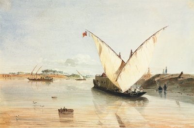 ナイルボート 作： Jean Nicolas Henri de Chacaton