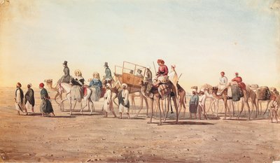砂漠のキャラバン 作： Jean Nicolas Henri de Chacaton