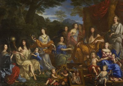 ルイ14世と王室、1670年 作： Jean Nocret
