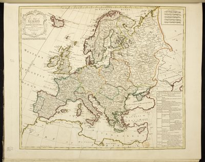 ヨーロッパの地図 作： Jean Palairet