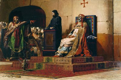 教皇フォルモスとスティーブン7世、1870年 作： Jean Paul Laurens