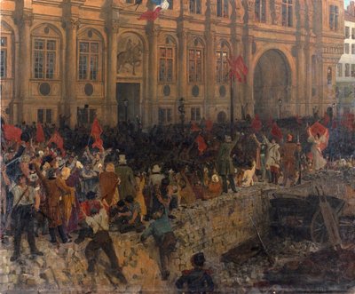 1848 年 2 月 24 日の共和制宣言、c. 1902年。 作： Jean Paul Laurens