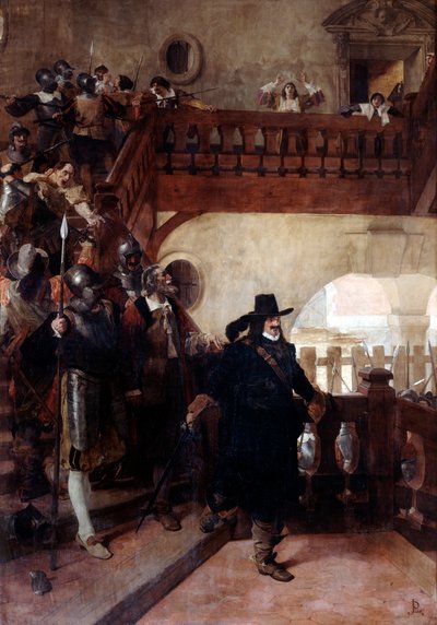 ブリュッセル評議員の逮捕、1648年8月26日、19世紀から20世紀 作： Jean Paul Laurens