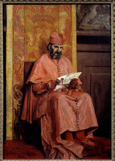 枢機卿ジャン・ポール・ローランス（1838-1921）の絵画 作： Jean Paul Laurens
