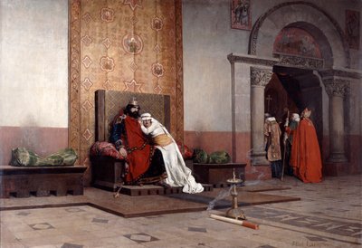 信仰深きロバートの破門、1875 作： Jean Paul Laurens