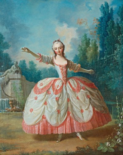 1721年、ラ・バーバリーナとして知られるバーバラ・カンパニーニの肖像（1721年～1799年） 作： Jean Philippe Delaroche