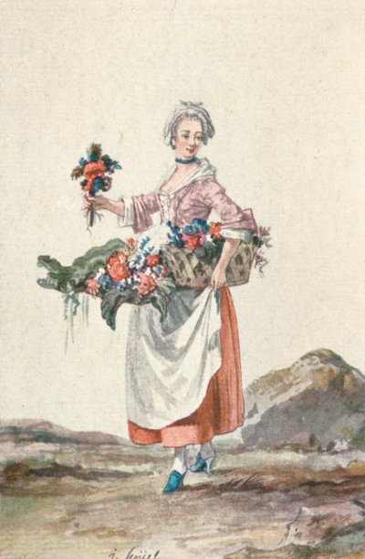 La Bouquetiere Garcon Cafetier、18世紀、1903 作： Jean Pierre Houel