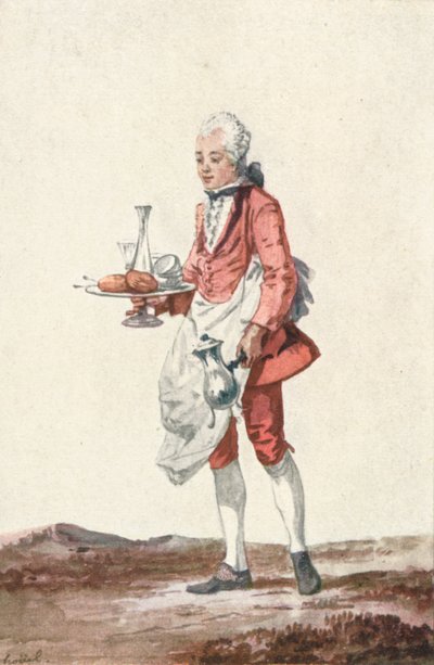 La Bouquetiere Garcon Cafetiere、18世紀、1903 作： Jean Pierre Houel
