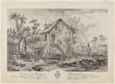 農場 作： Jean Pierre Louis Laurent Hoüel after François Boucher