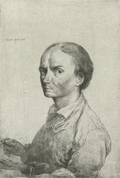 Jean Pierre Norblin de la Gourdaineの自画像 作： Jean Pierre Norblin de La Gourdaine