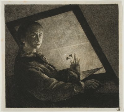 自画像 作： Jean Pierre Norblin de La Gourdaine