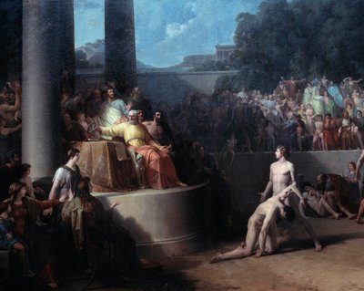 オリンピック競技 ジャン・ピエール・サンウルス（1752-1809）の絵画 18世紀 ジュネーブ美術史博物館 作： Jean Pierre Saint Ours