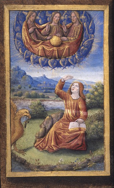 Lettres bâtardes の聖三位一体、1490～1510 年頃 作： Jean Poyet
