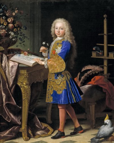 子供の頃のスペインのチャールズ3世、1724年。 作： Jean Ranc