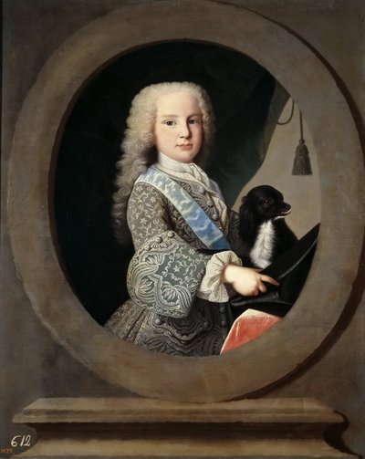 スペインのルイスアントニオハイメ1727-1785、枢機卿インファンテ、1731年。 作： Jean Ranc