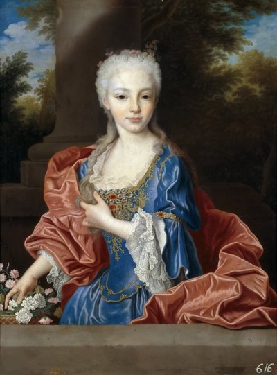 1725年以前のスペインのマリアナビクトリア1718〜1781年。 作： Jean Ranc